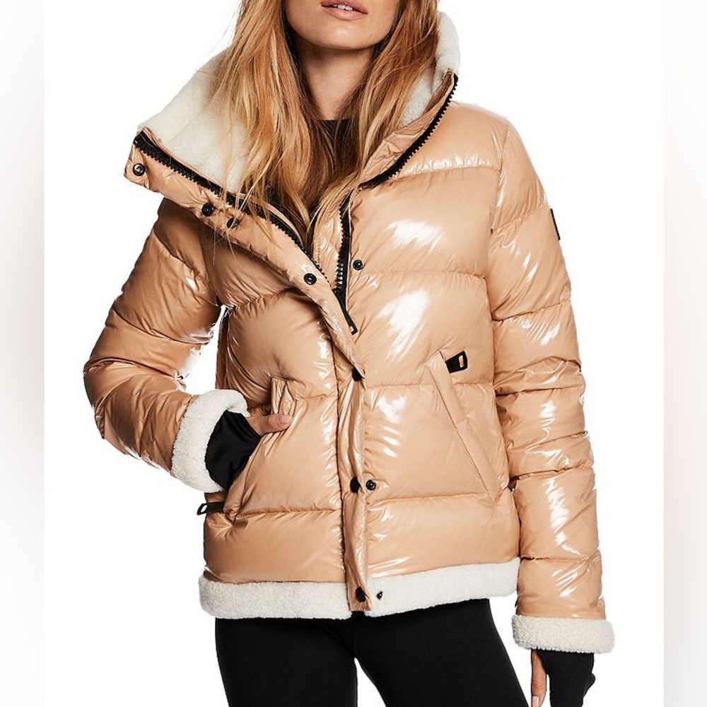 SAM Ellie Shearling Puffer Jacket in Medium (M)